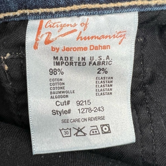 Citizens Of Humanity Ava Low Rise Skinny Distressed Jeans Size 25 Women’s - Picture 7 of 7